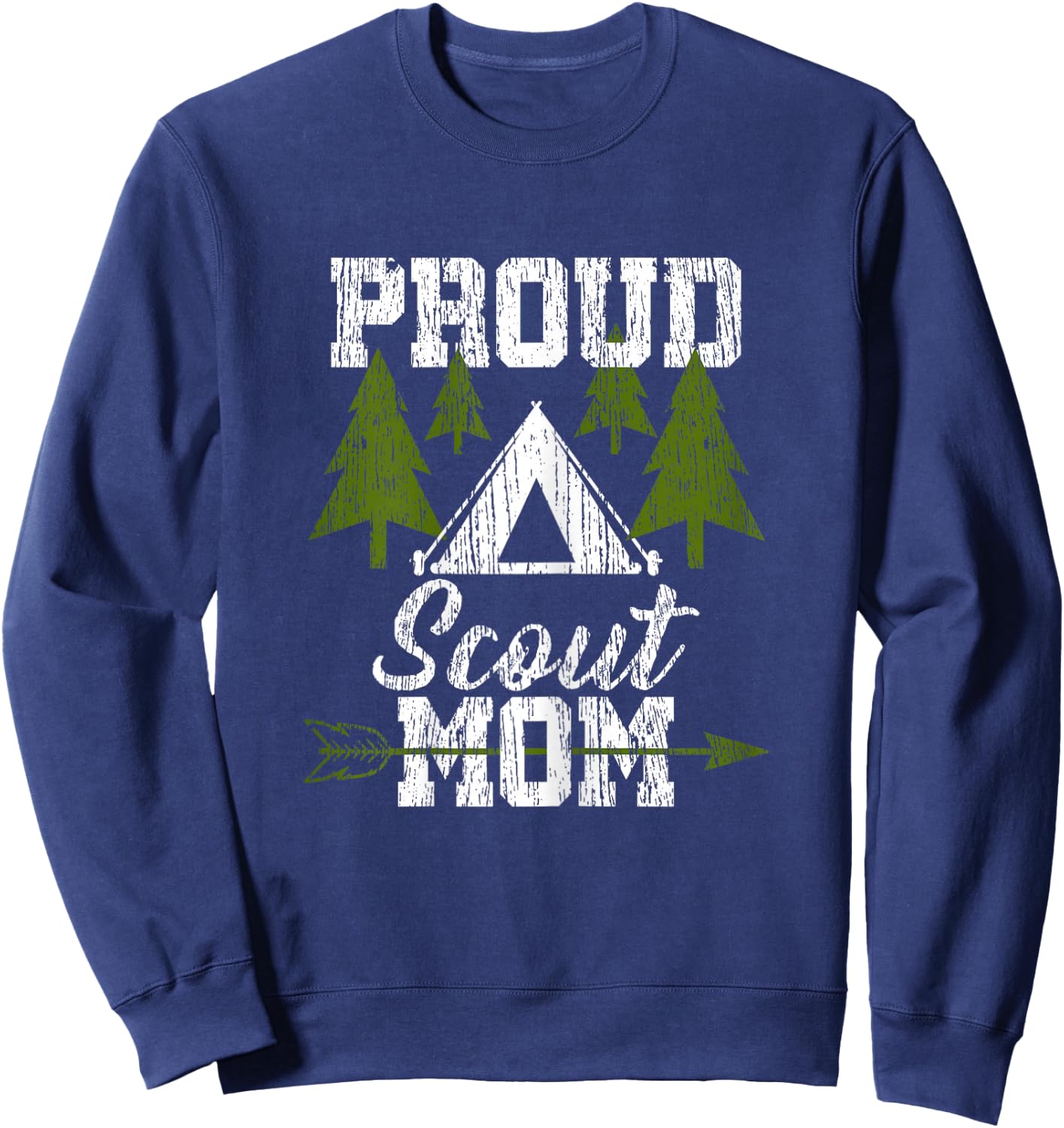 Proud Scout Mom - Scouting Mother Shirt Gift Sweatshirt - Sweatshirt | Navy