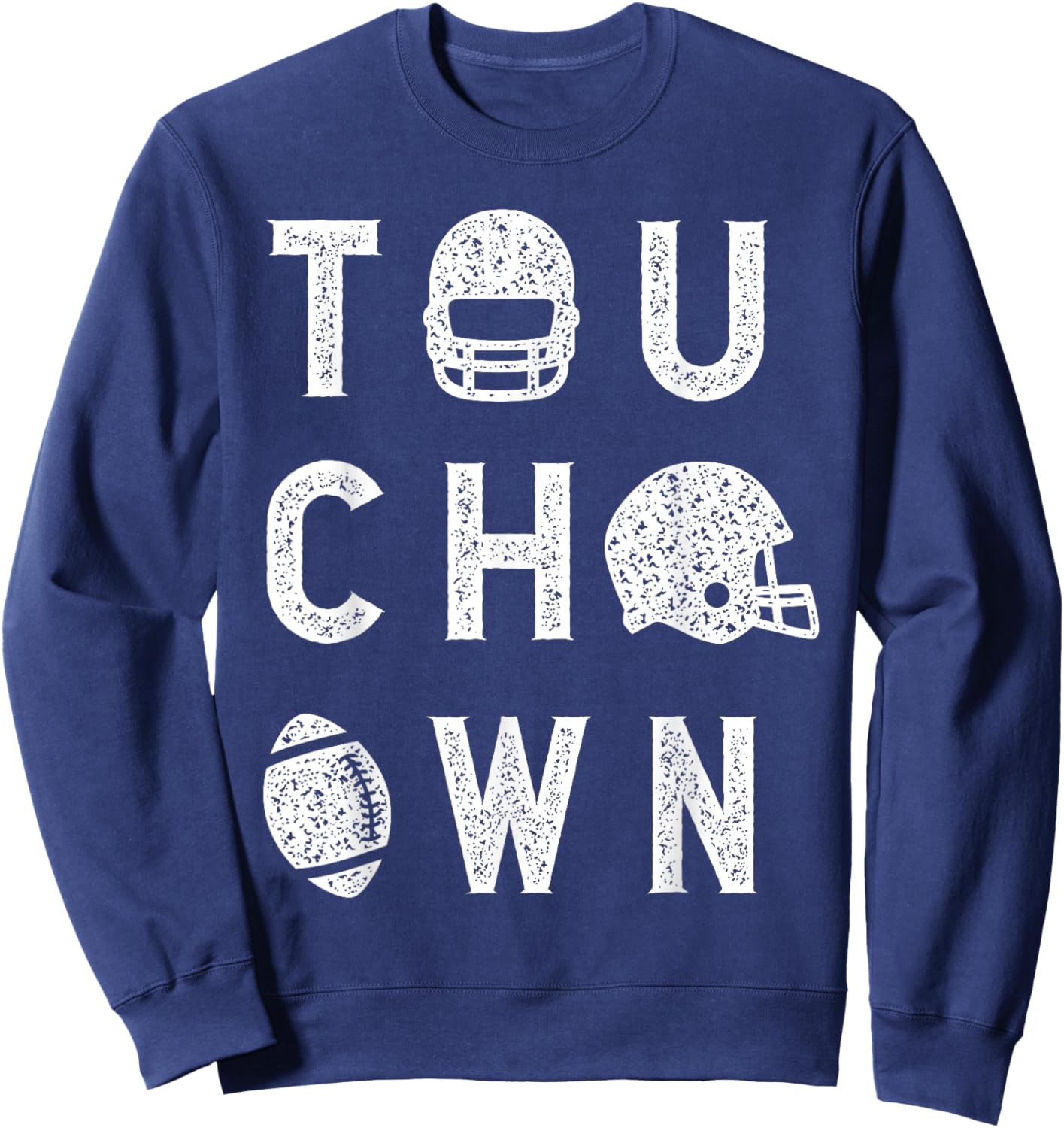 Touchdown Season American Football Game Day Thanksgiving Sweatshirt - Sweatshirt | Navy