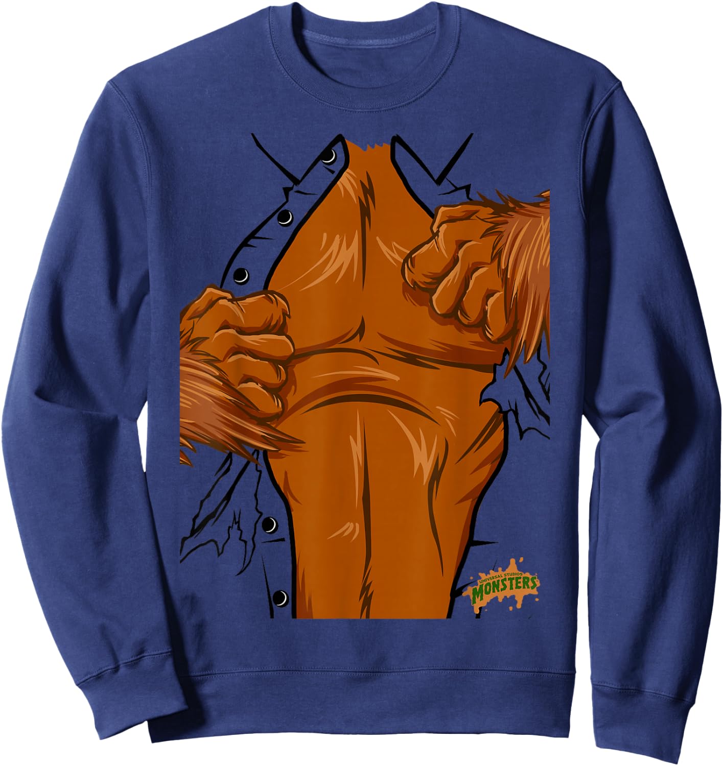 Universal Monsters The Wolf Man Costume Sweatshirt - Sweatshirt | Navy