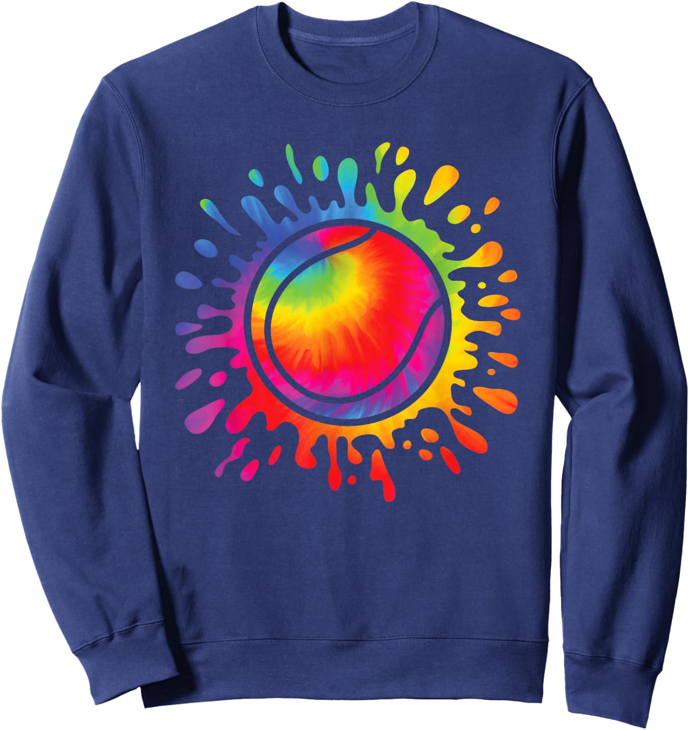 Tennis Player Colorful Tennis Lover Men Women Kids Sweatshirt - Sweatshirt | Navy