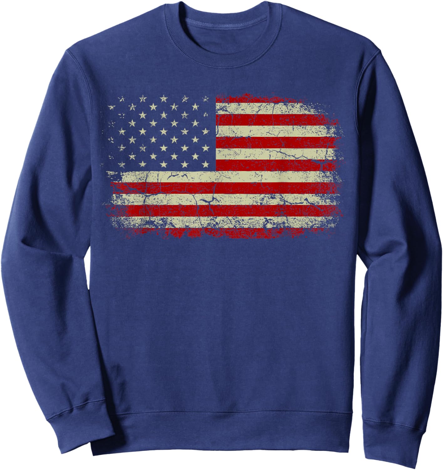 Double Sided Front And Back - Trump 2024 Save America Again Sweatshirt - Sweatshirt | Navy