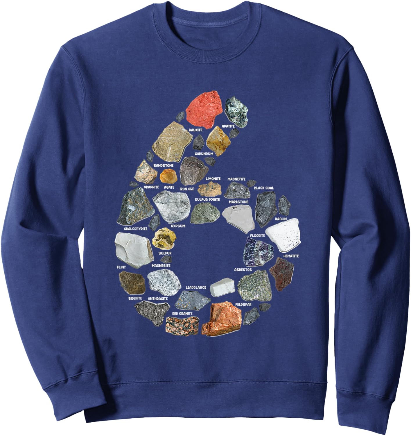 Geology 6 years Old Rock Collecting 6th Birthday Sweatshirt - Sweatshirt | Navy