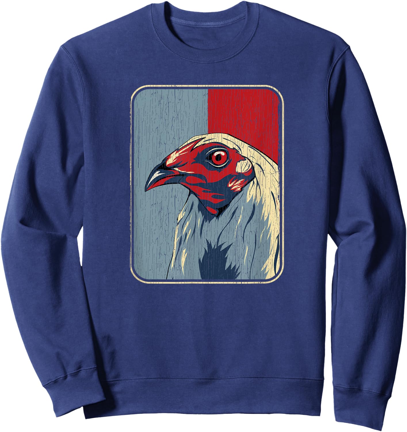 Vintage Cockfighting - Rooster Sweatshirt - Sweatshirt | Navy