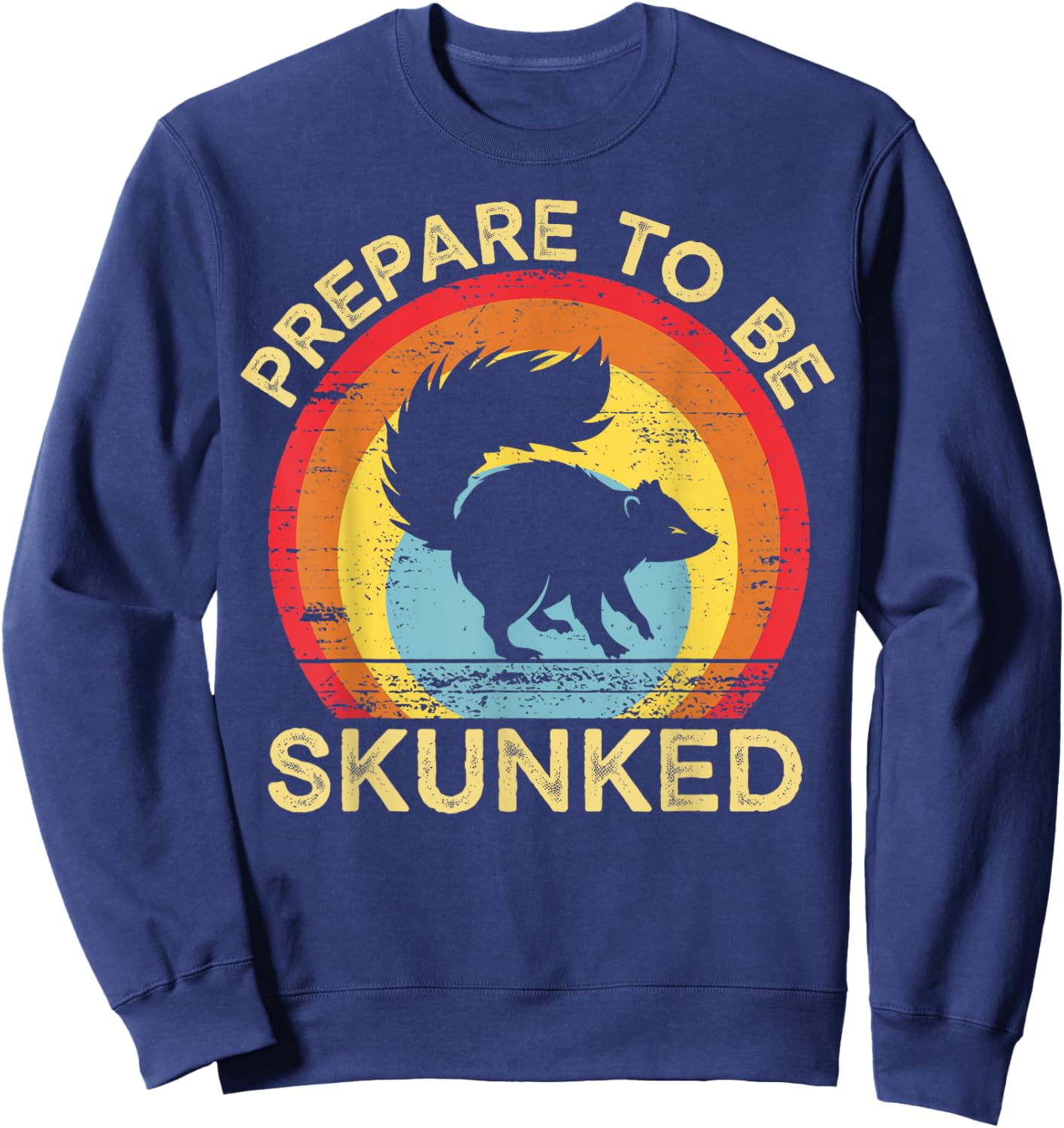 Prepare To Be Skunked Cribbage Lover Gifts Women Kid Sweatshirt - Sweatshirt | Navy