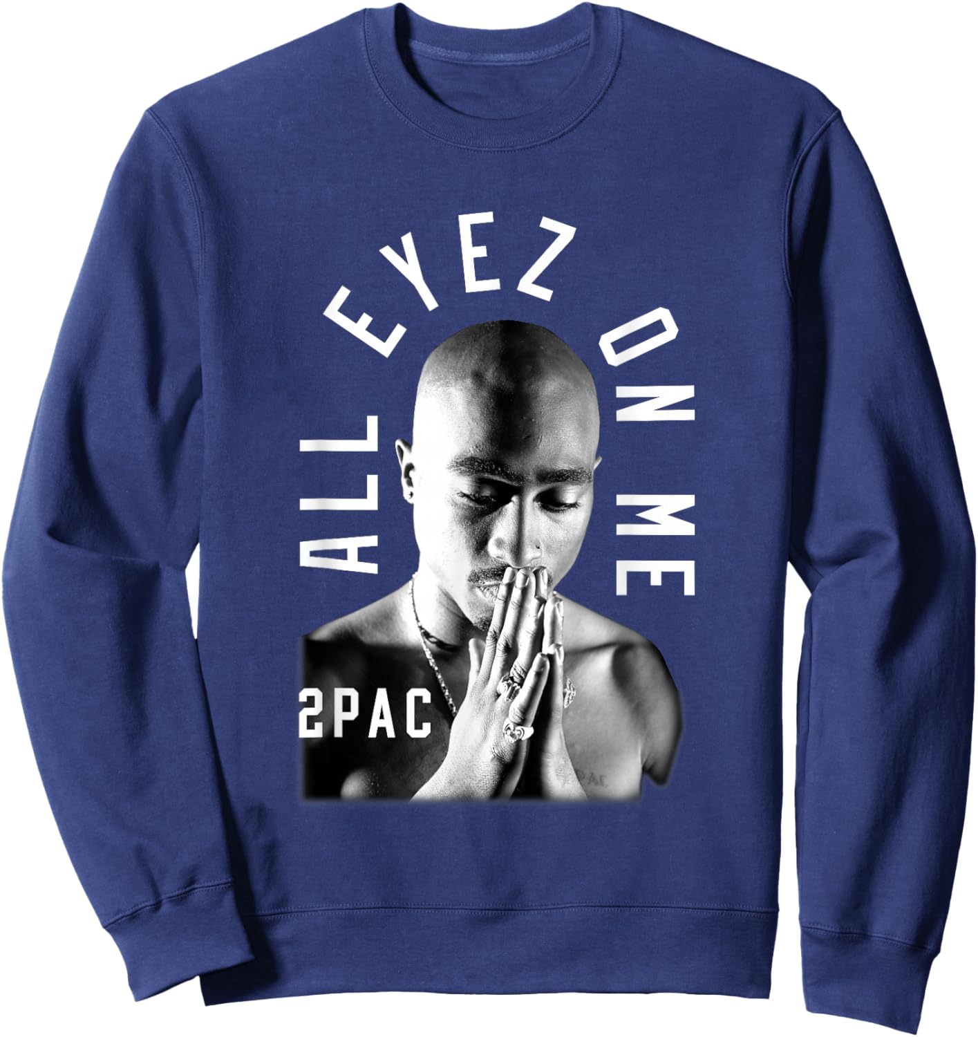 Tupac Me Against The World Sweatshirt - Sweatshirt | Navy