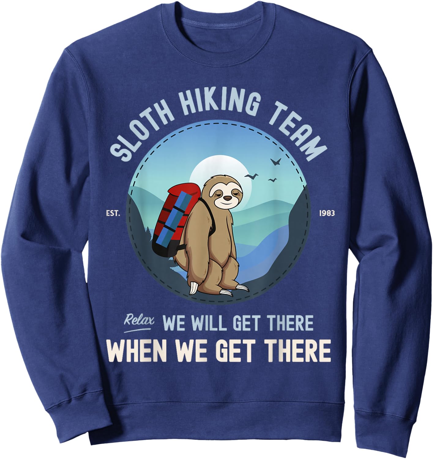 Sloth Hiking Sloth Hiking Team Sweatshirt - Sweatshirt | Navy