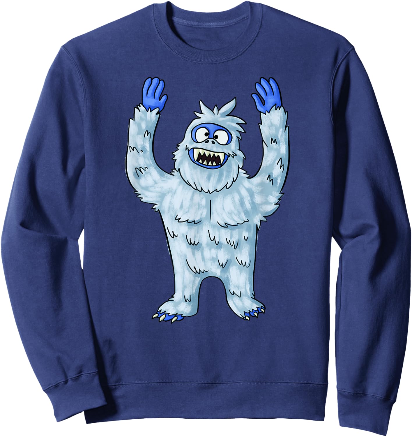 Abominable Snow Monster Christmas Abominable Snowman Sweatshirt - Sweatshirt | Navy