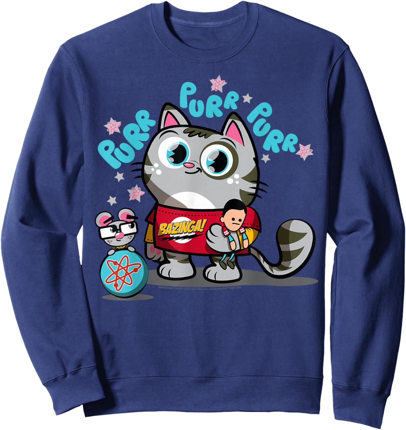 The Big Bang Theory Purr Purr Purr Sweatshirt - Sweatshirt | Navy