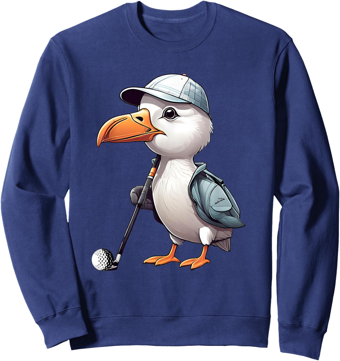 Funny Golfer Albatross Bird Golf Player Game Gift Men Women Sweatshirt - Sweatshirt | Navy
