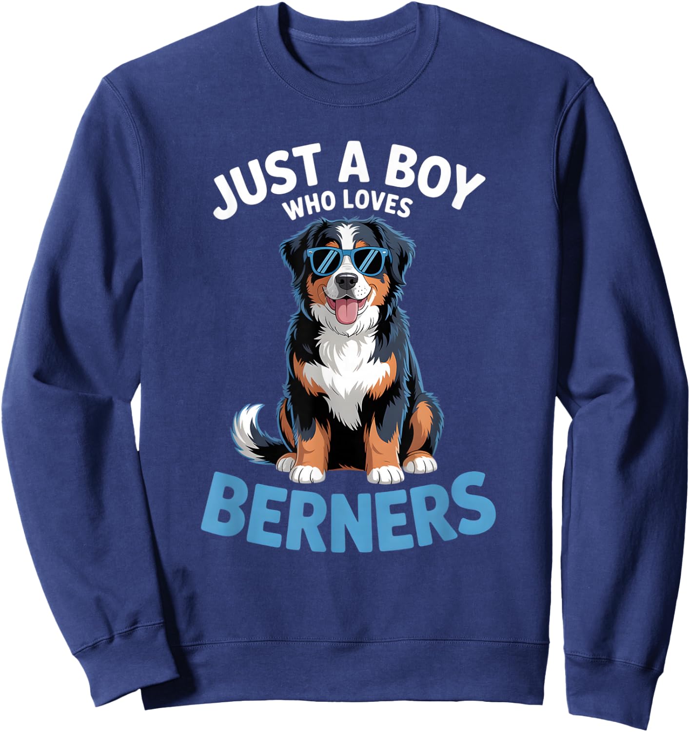 Boys Bernese Mountain Dog Sweatshirt - Sweatshirt | Navy