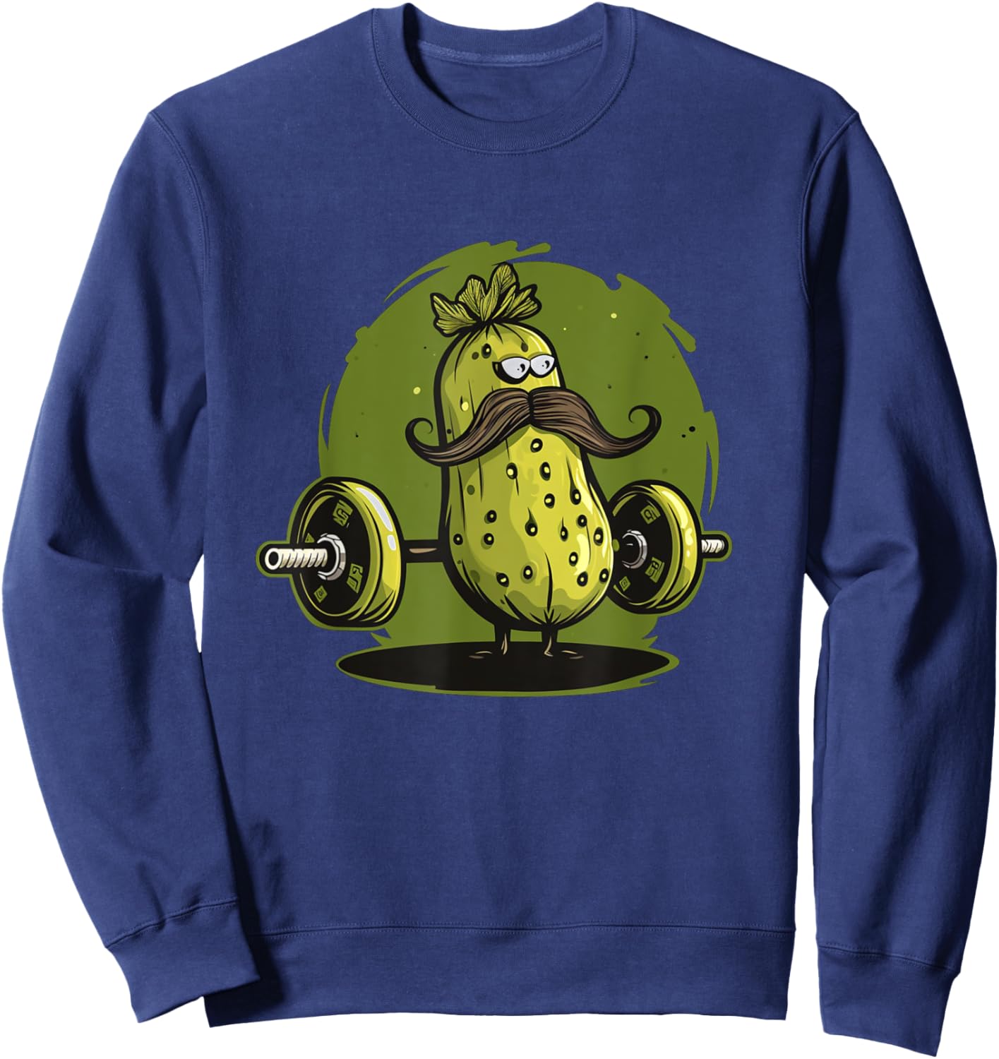 Cool weightlifting pickle costume for pickles and gym lovers Sweatshirt - Sweatshirt | Navy