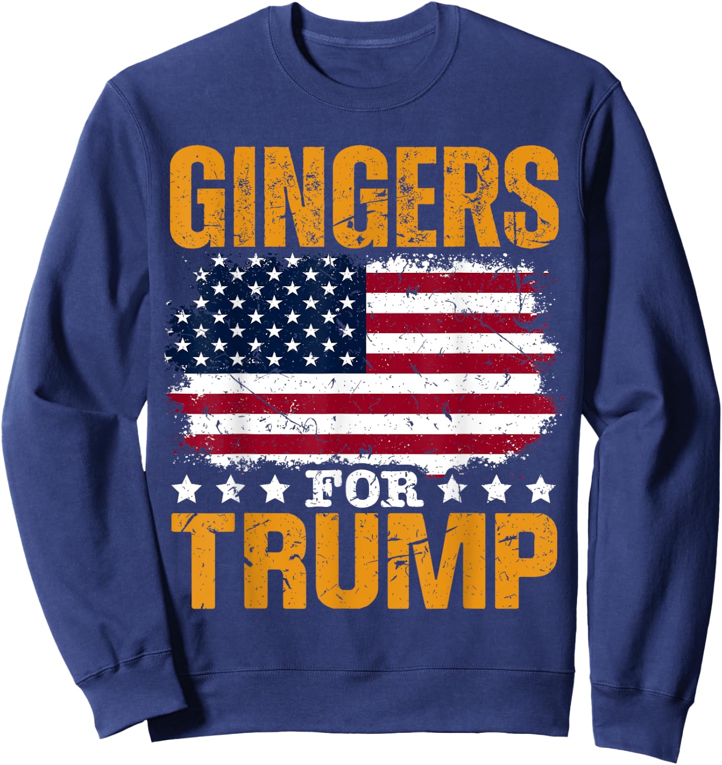 Gingers for Trump Patriotic Sweatshirt - Sweatshirt | Navy