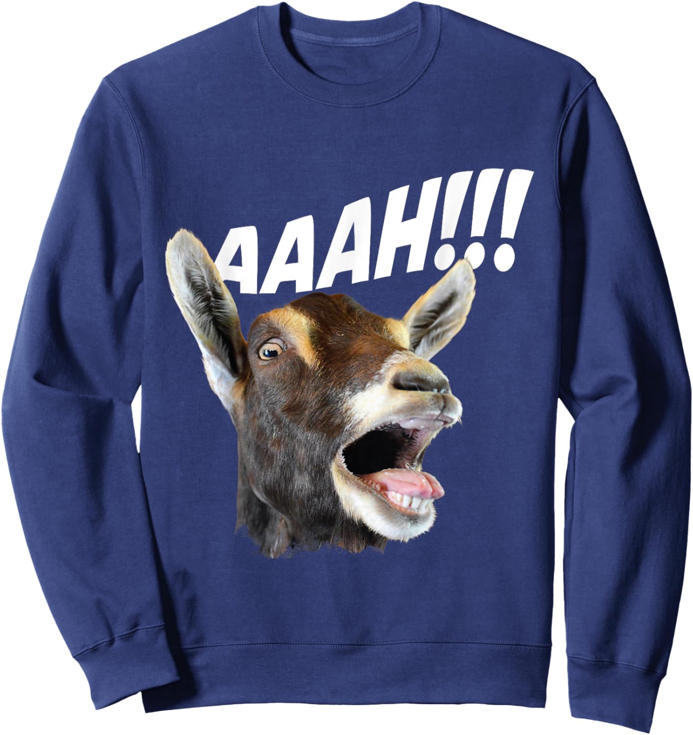 Aaah - Goat Whisperer Rancher Farm Animal Farmer Halloween Sweatshirt - Sweatshirt | Navy