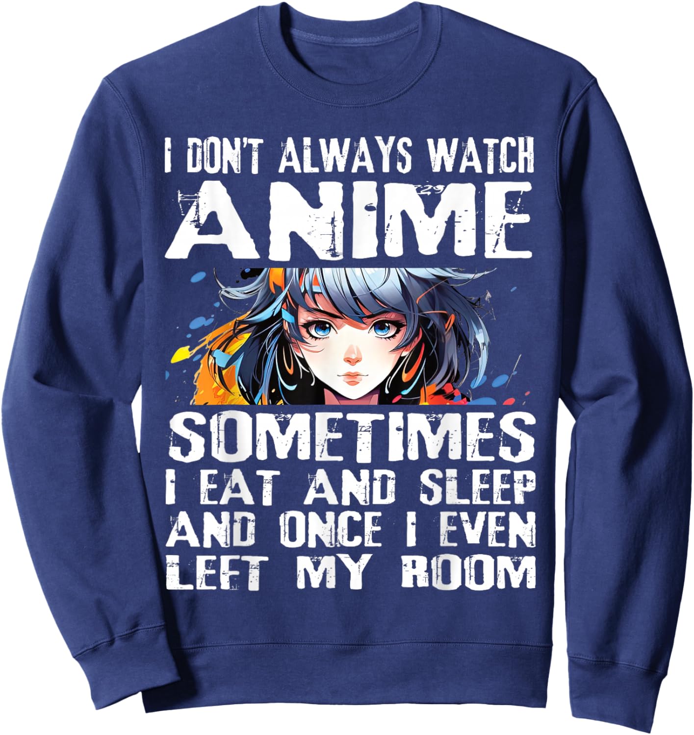 Anime Idea For Teen Girls 14 To 16 Women Japanese Manga Kids Sweatshirt - Sweatshirt | Navy