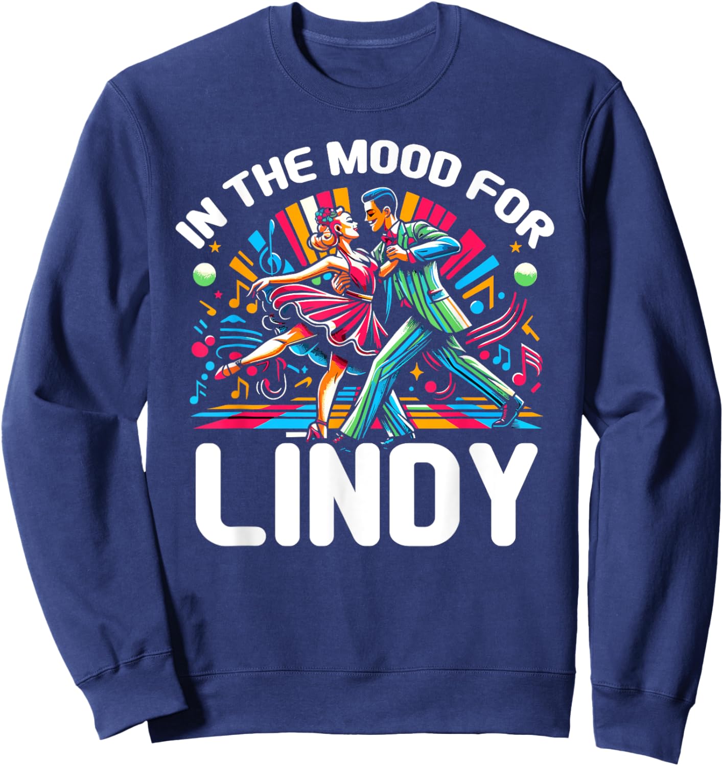 Lindy Hop Dancer Swing Dance Teacher Dancing Men Women Sweatshirt - Sweatshirt | Navy