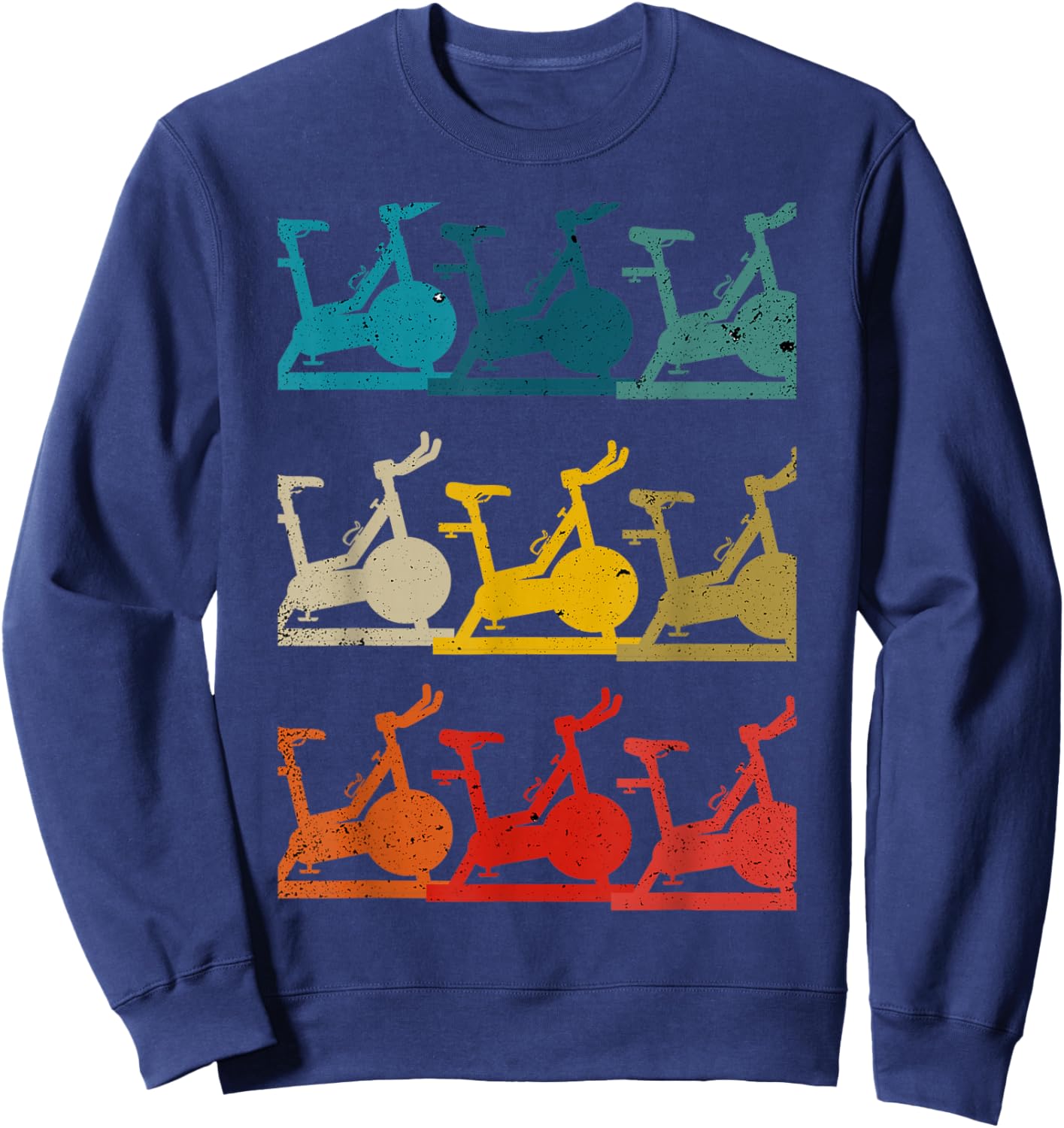 Spinning And Indoor Cycling - Workout Sweatshirt - Sweatshirt | Navy
