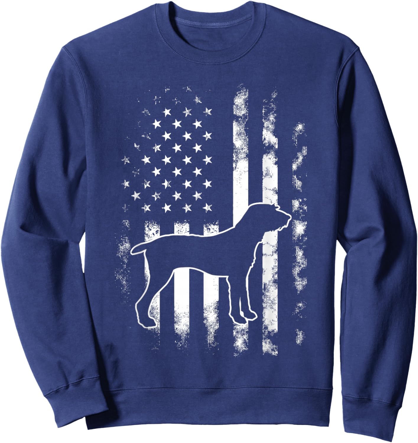 American US Flag Pudelpointer Sweatshirt - Sweatshirt | Navy