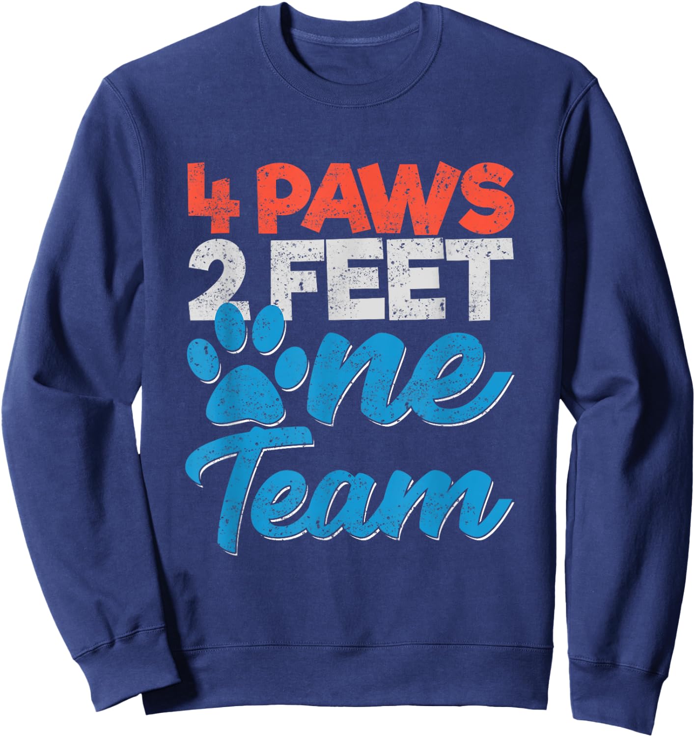 K9 Unit Dog 4 Paws 2 Feet One Team Officers Men Women Kids Sweatshirt - Sweatshirt | Navy