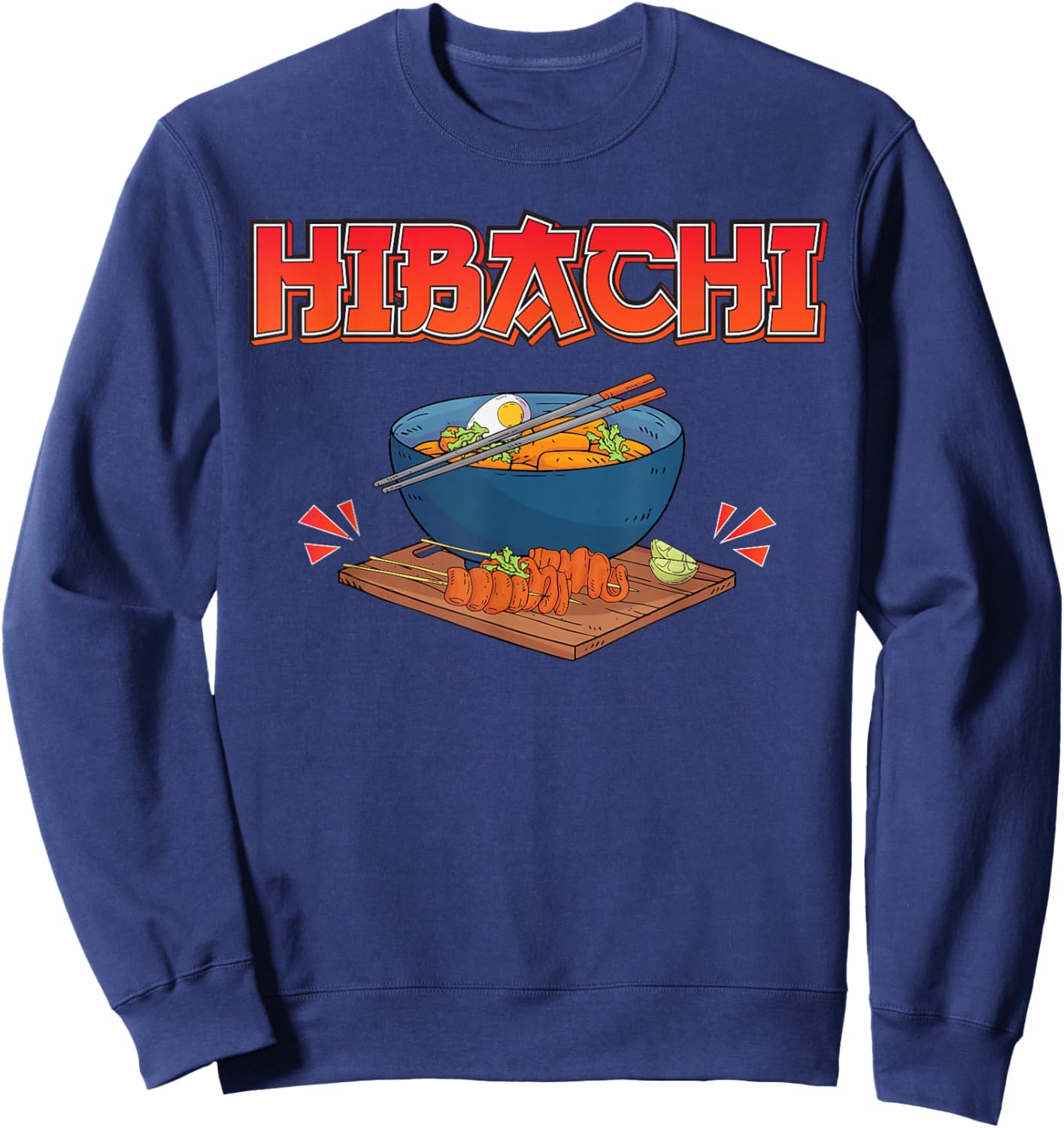 Hibachi Japanese Grill Sweatshirt - Sweatshirt | Navy