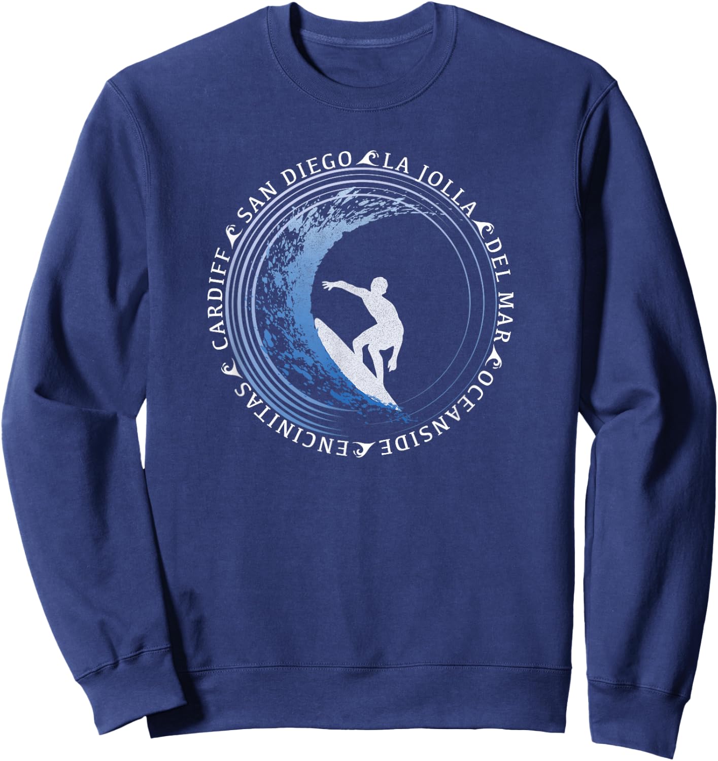 San Diego Surf/San Diego Beach Gift Sweatshirt - Sweatshirt | Navy