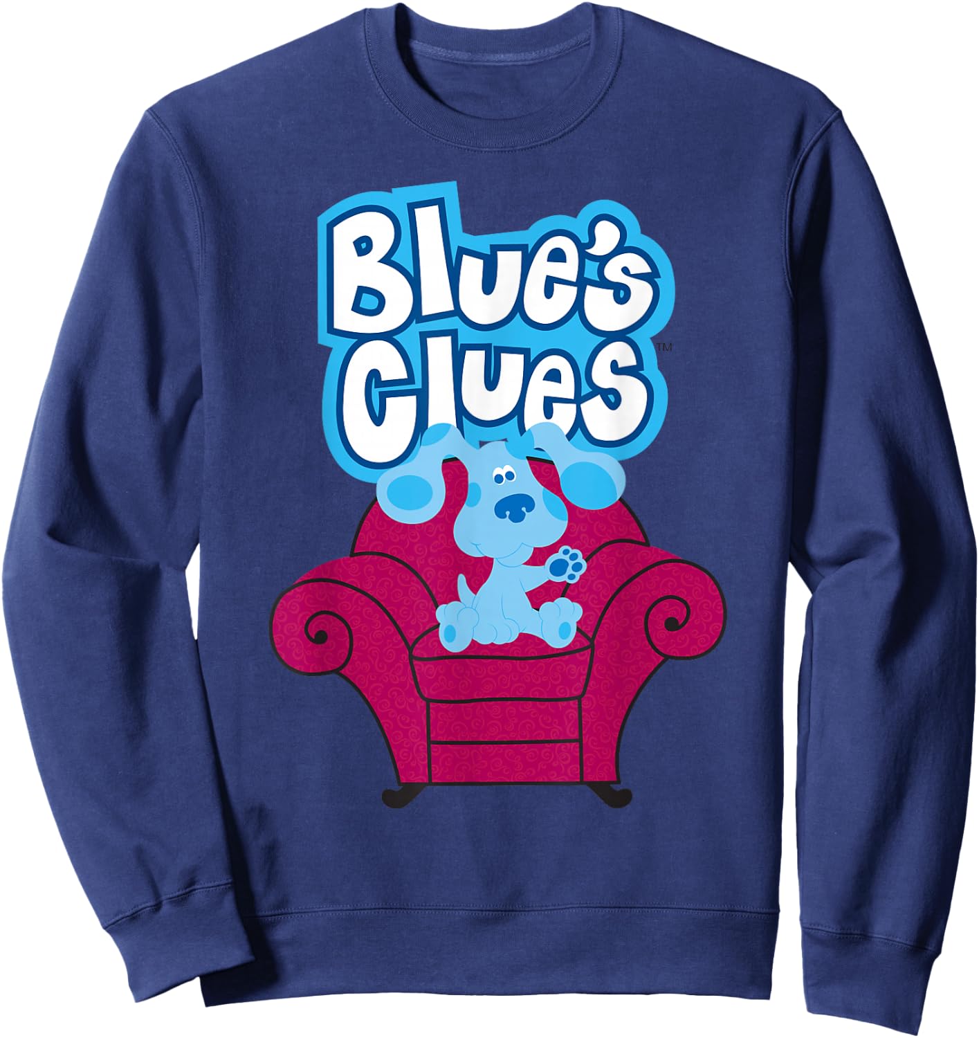 Blue's Clues On Red Sofa Sweatshirt - Sweatshirt | Navy