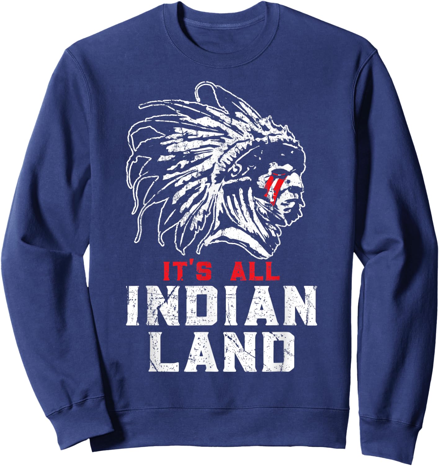 Native American All Indian Land Sweatshirt - Sweatshirt | Navy