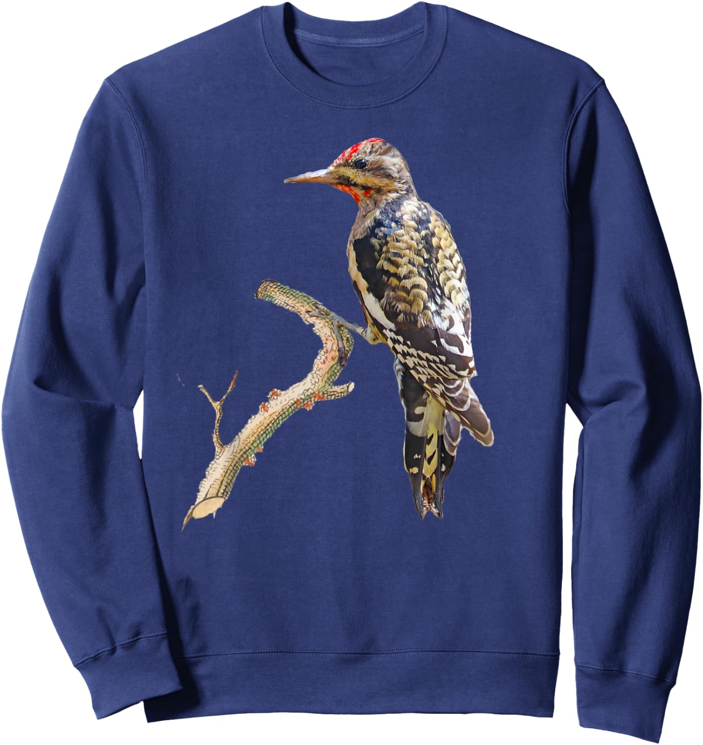 Yellow-bellied Sapsucker Woodpecker Bird Sweatshirt - Sweatshirt | Navy