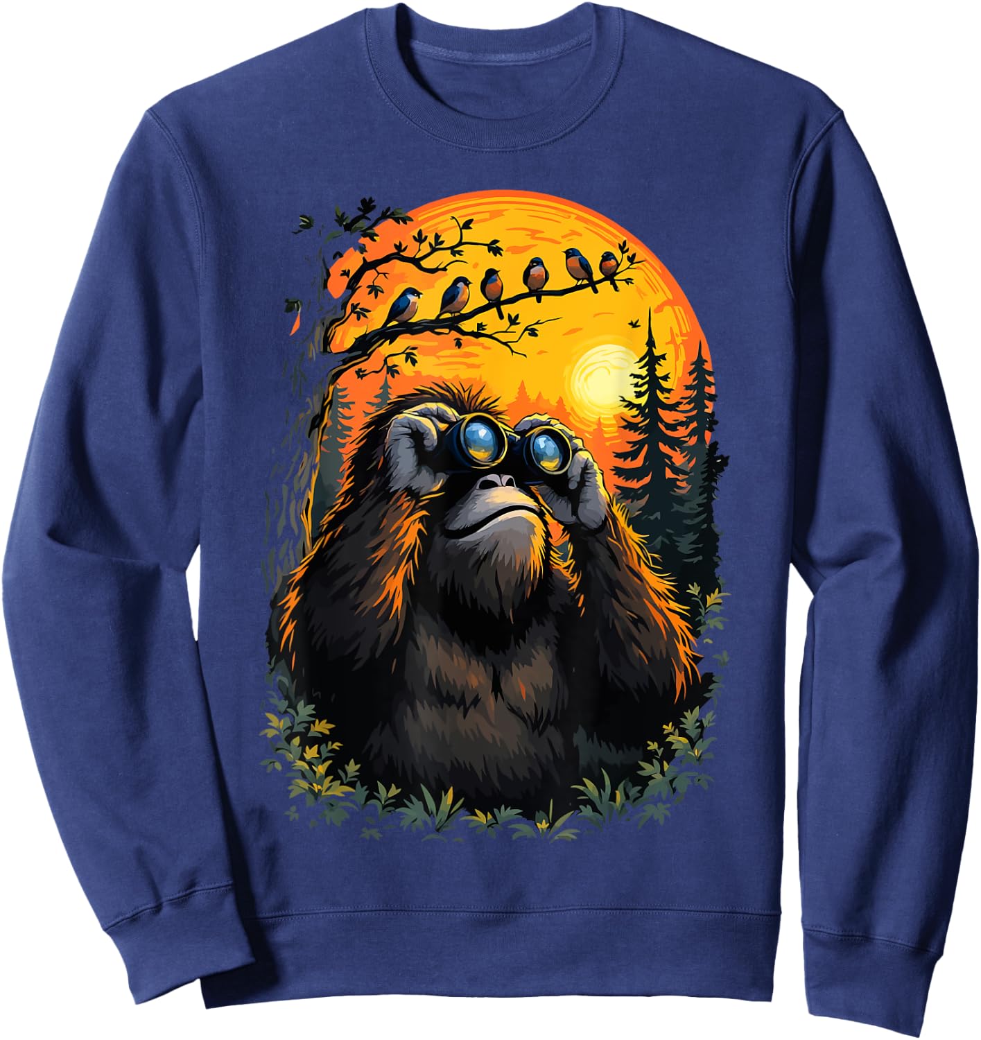 Wild Bird Watching Funny Bird Nature Adventure Explorers Sweatshirt - Sweatshirt | Navy