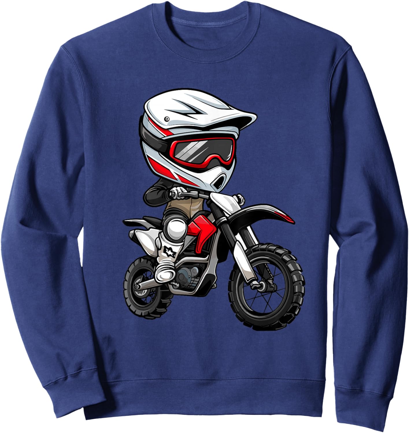Kids Dirt Bike Sweatshirt - Sweatshirt | Navy