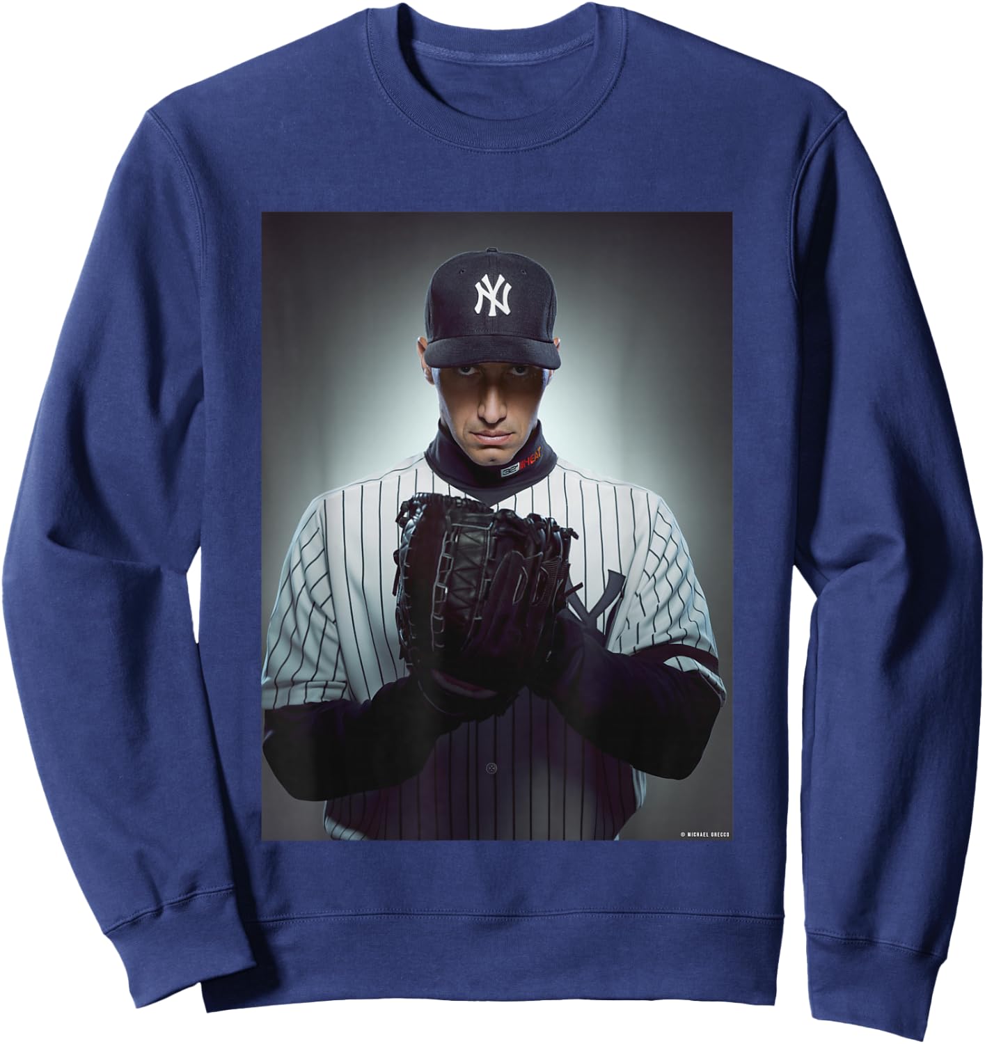 Andy Pettitte New York Yankees Catcher by Michael Grecco Sweatshirt - Sweatshirt | Navy
