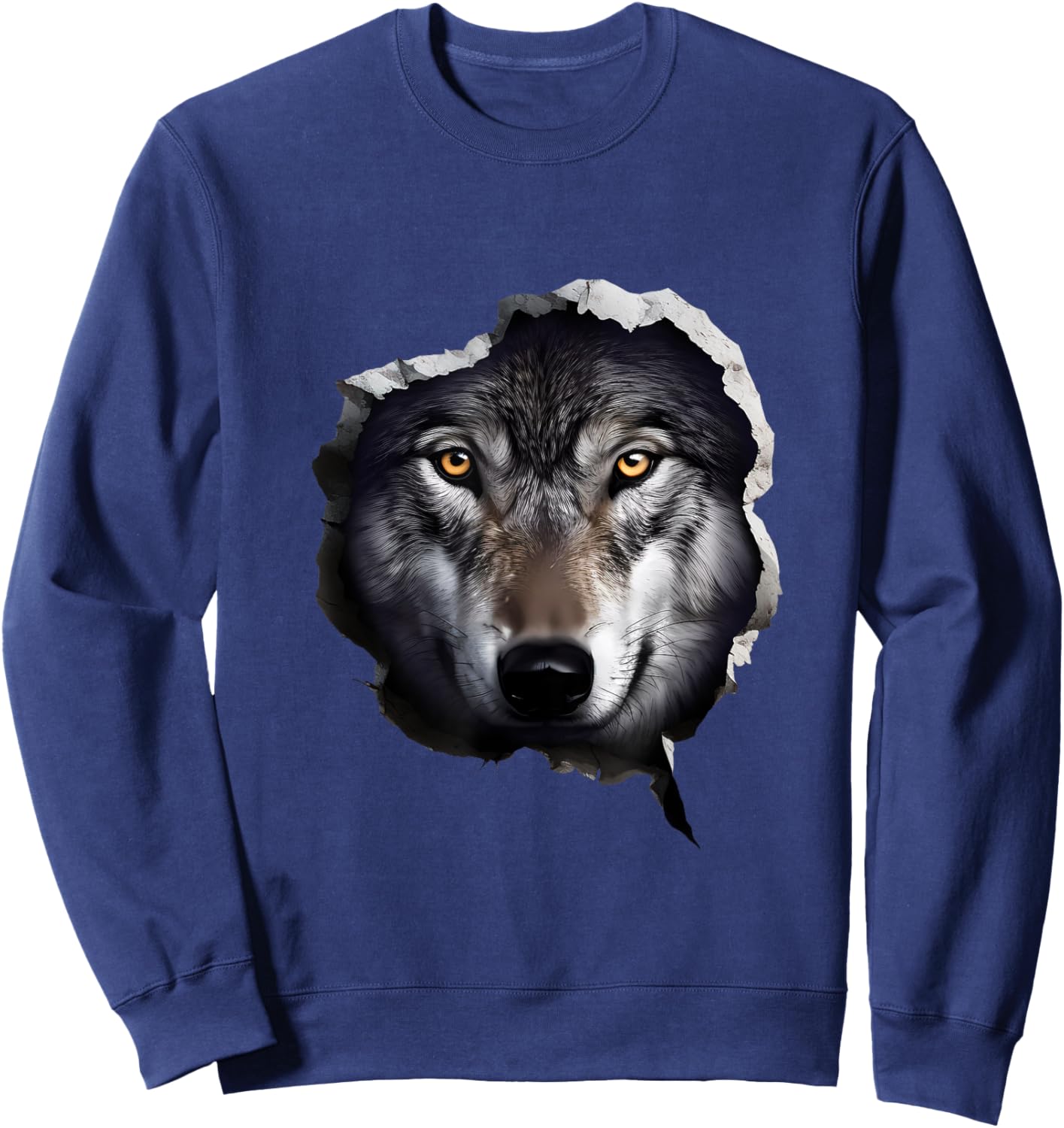 Wolf Face Sweatshirt - Sweatshirt | Navy