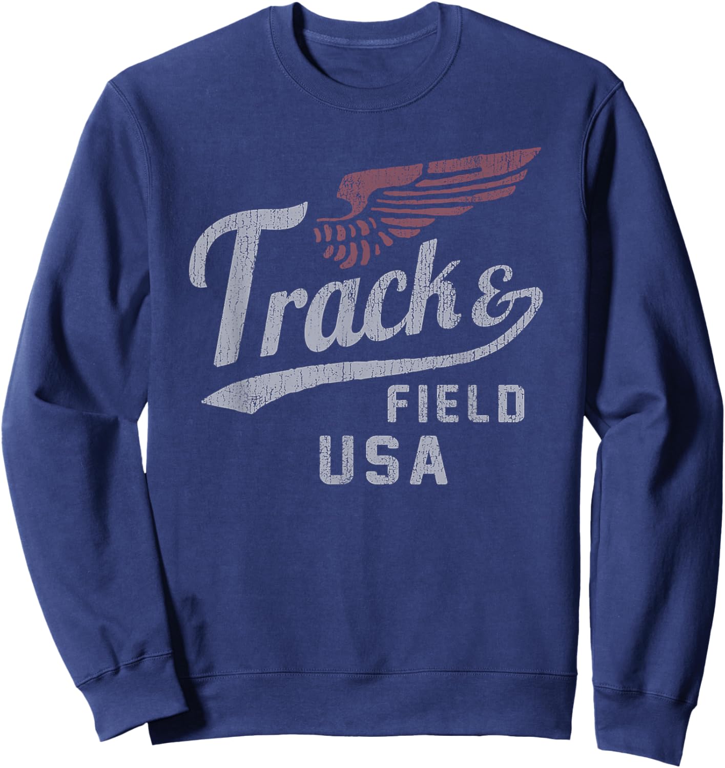 USA Track and Field Faded Jersey Sweatshirt - Sweatshirt | Navy
