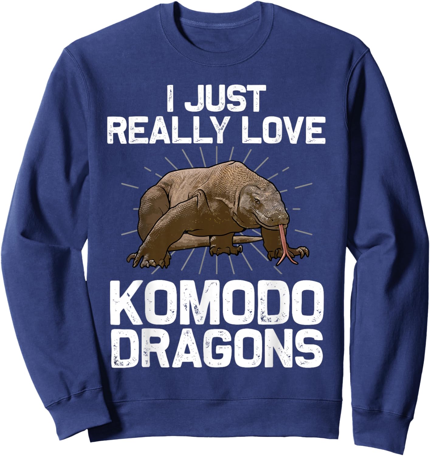 Komodo Dragon Design Women Kids Komodo Dragon Lover Sweatshirt - Sweatshirt | Navy