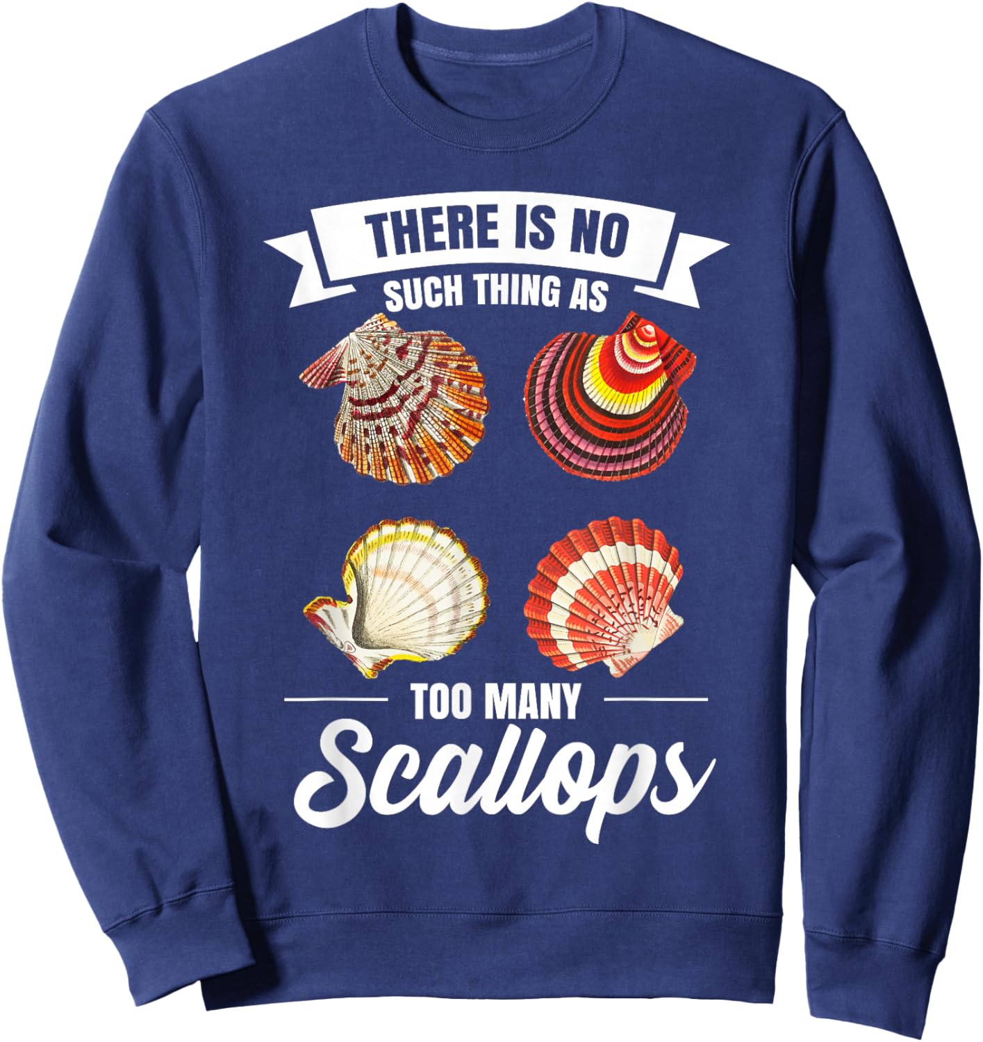 Scalloping Scallop Hunting Equipment Scallop Hunter Sweatshirt - Sweatshirt | Navy