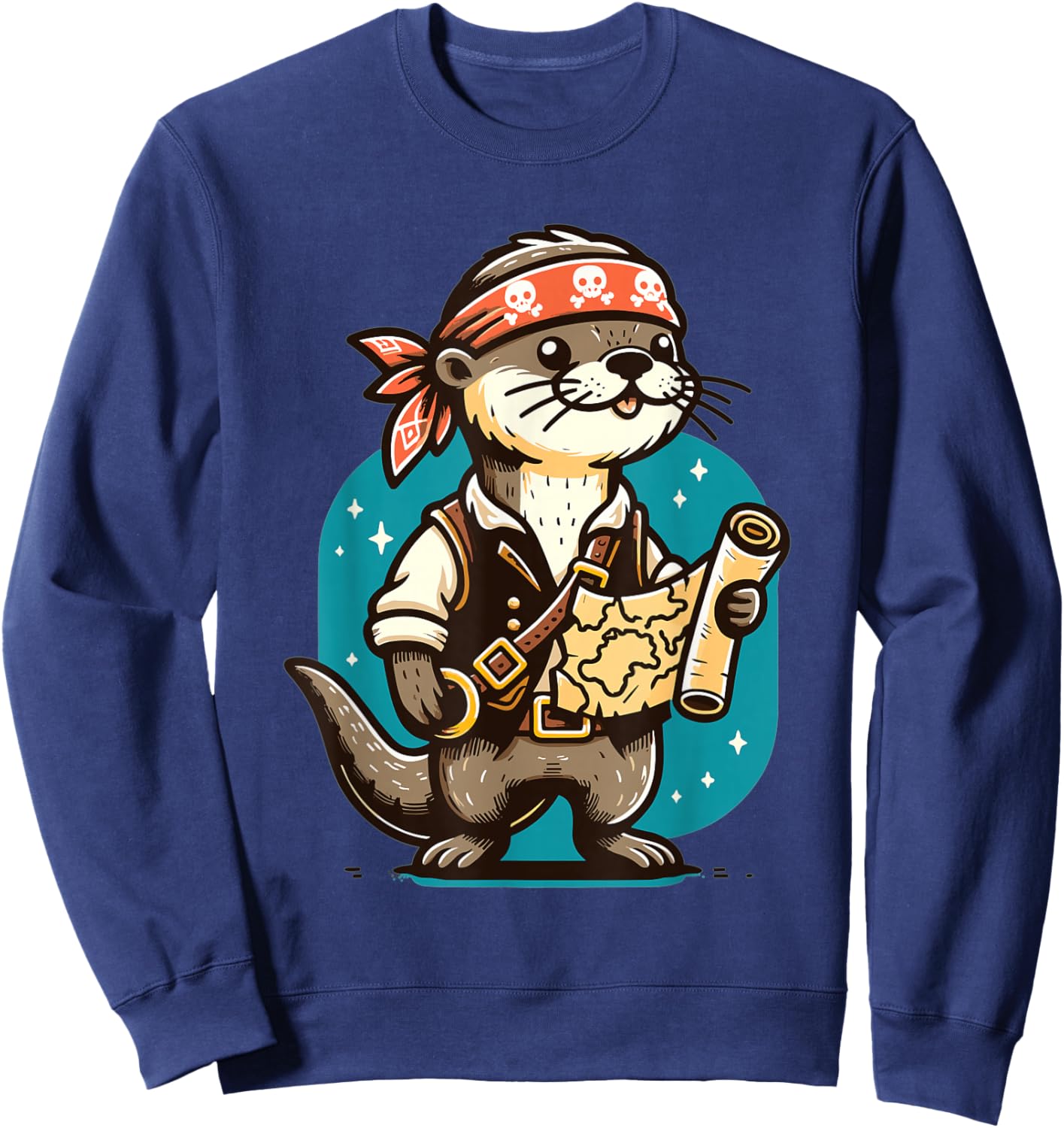 Otter Pirate's Treasure Hunt Sweatshirt - Sweatshirt | Navy