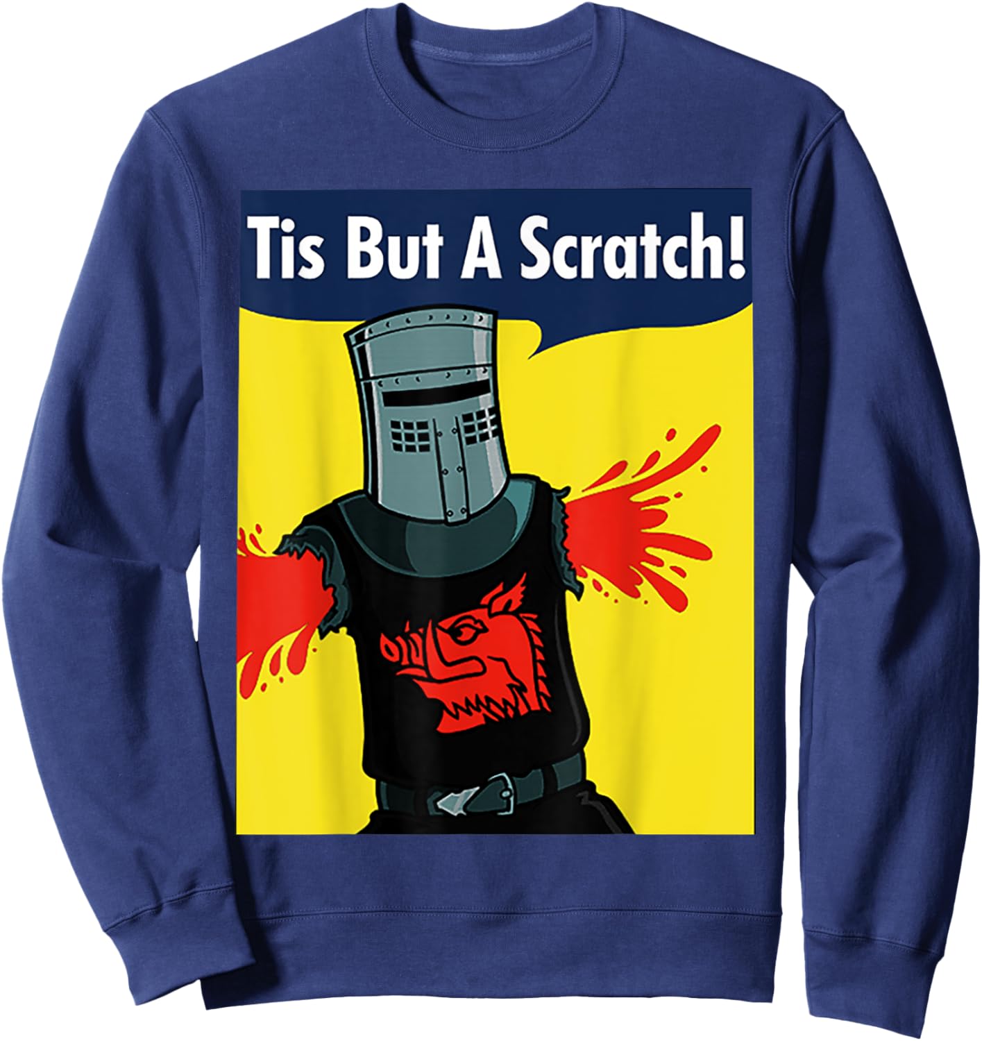 Tis But A Scratch Sweatshirt - Sweatshirt | Navy