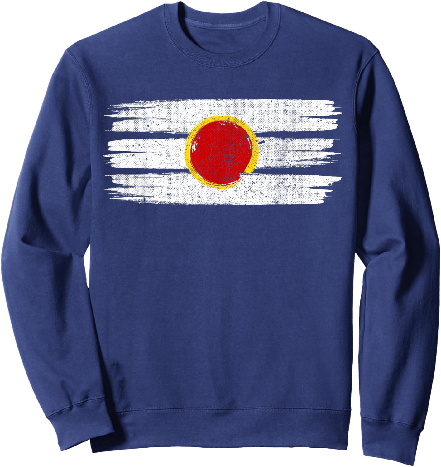 Tripundra Lord Shiva Circle Hindu Third Three Lines Eye Sweatshirt - Sweatshirt | Navy
