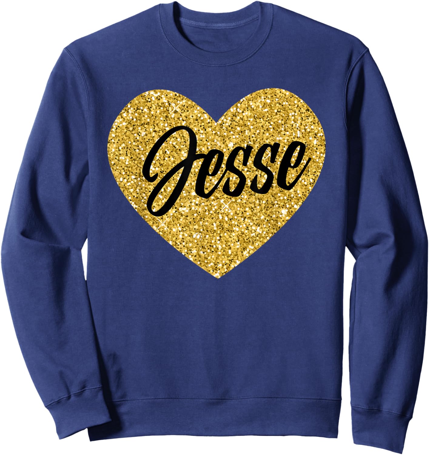 I Love Jesse Cute Jesse Heart Women Boys or Girls Sweatshirt - Sweatshirt | Navy