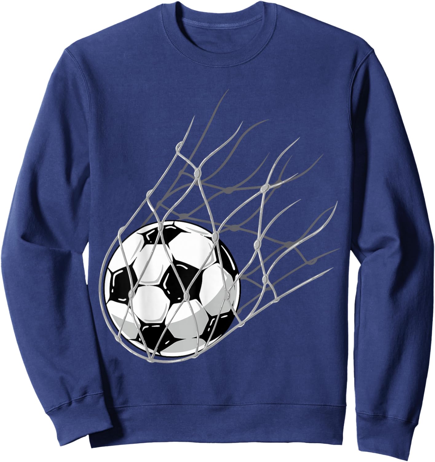 Soccer Ball Goal Funny Player Sports Game Boys Girls Outfit Sweatshirt - Sweatshirt | Navy