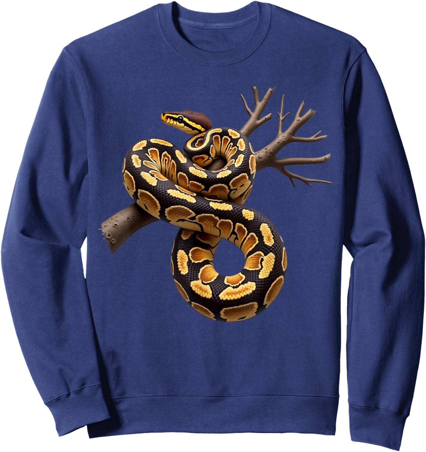 Funny Ball Python Lover Balls Reptile Keeper Snake Owners Sweatshirt - Sweatshirt | Navy