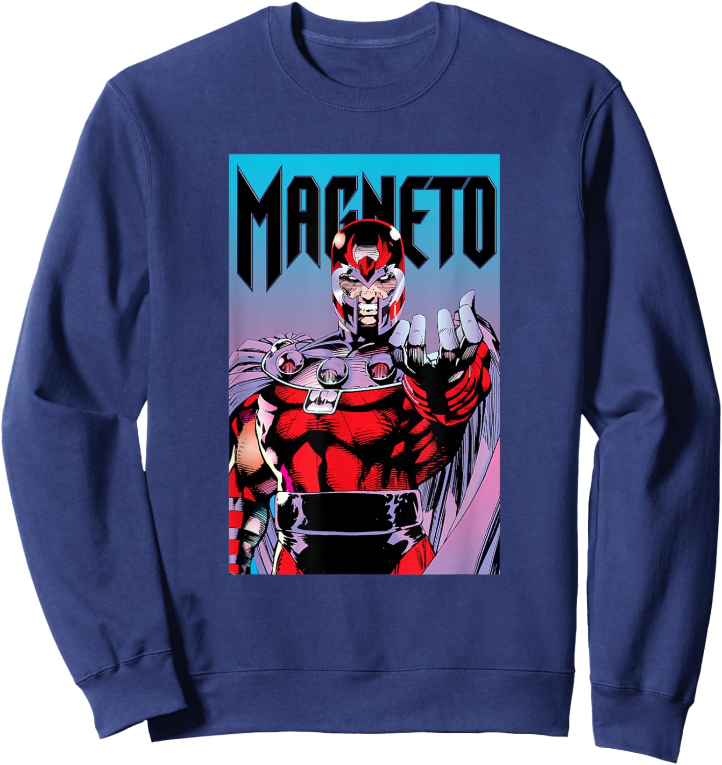 Marvel X-Men Magneto Powerful Pose Epic Poster Sweatshirt - Sweatshirt | Navy