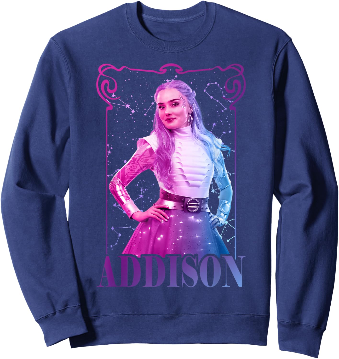 Disney Zombies 3 Addison Standing Pose Centered Sweatshirt - Sweatshirt | Navy