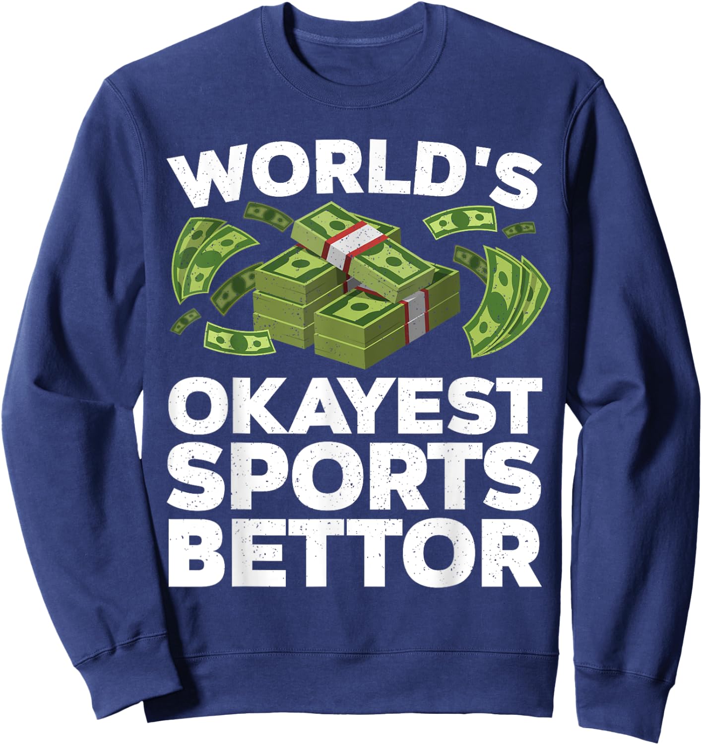 Funny Sports Betting Design Women Sports Gambler Sweatshirt - Sweatshirt | Navy