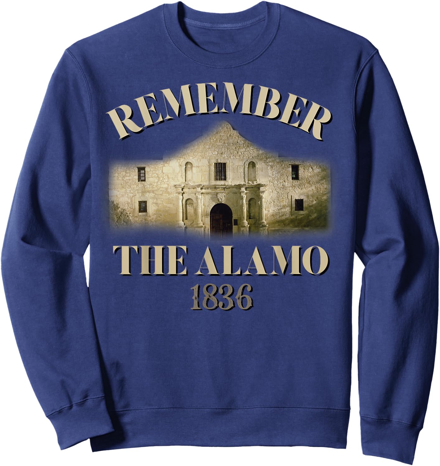 Remember The Alamo Souvenir History Alamo Sweatshirt - Sweatshirt | Navy