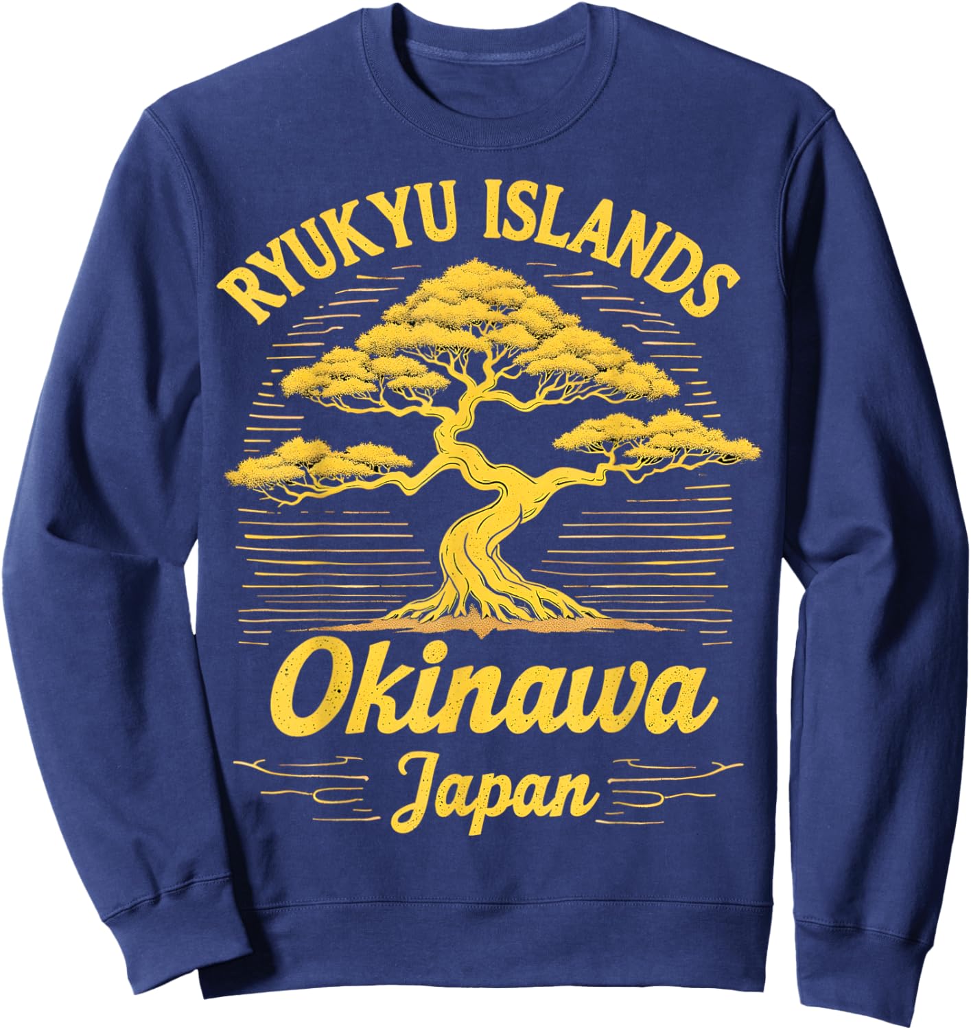 Ryukyu Islands Okinawa Japan Bonsai Art Sweatshirt - Sweatshirt | Navy