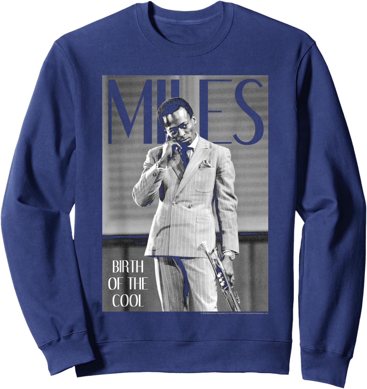 Miles Davis Simply Cool Sweatshirt - Sweatshirt | Navy
