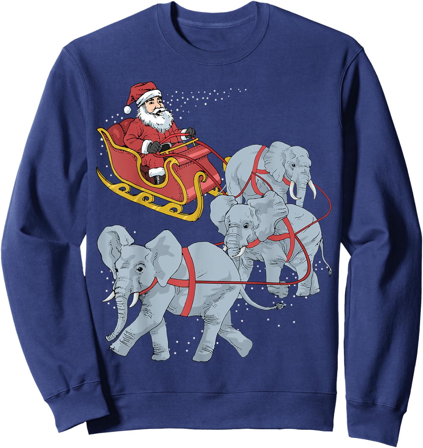 Elephant Christmas Sweatshirt - Sweatshirt | Navy