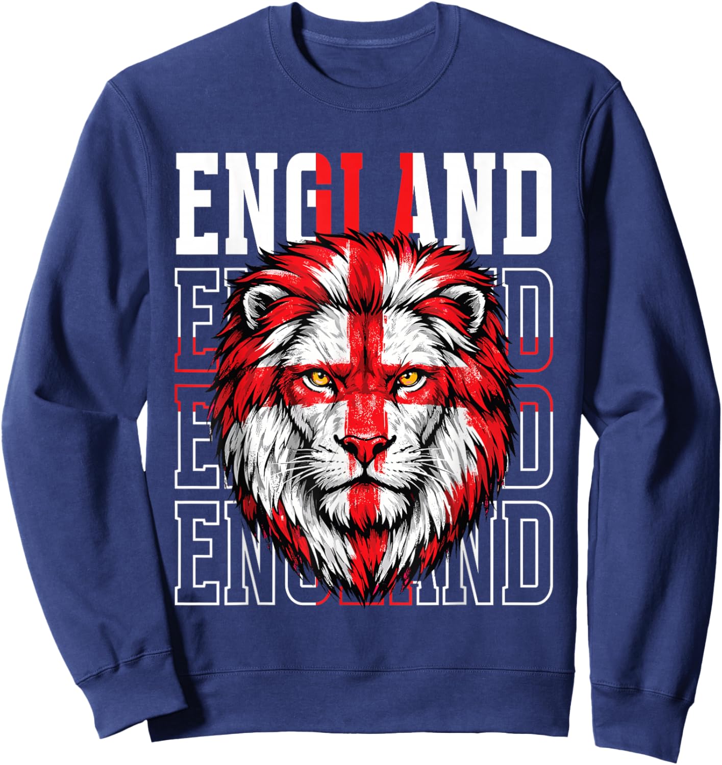 England Fan Englische Flagge Tier Sweatshirt - Sweatshirt | Navy