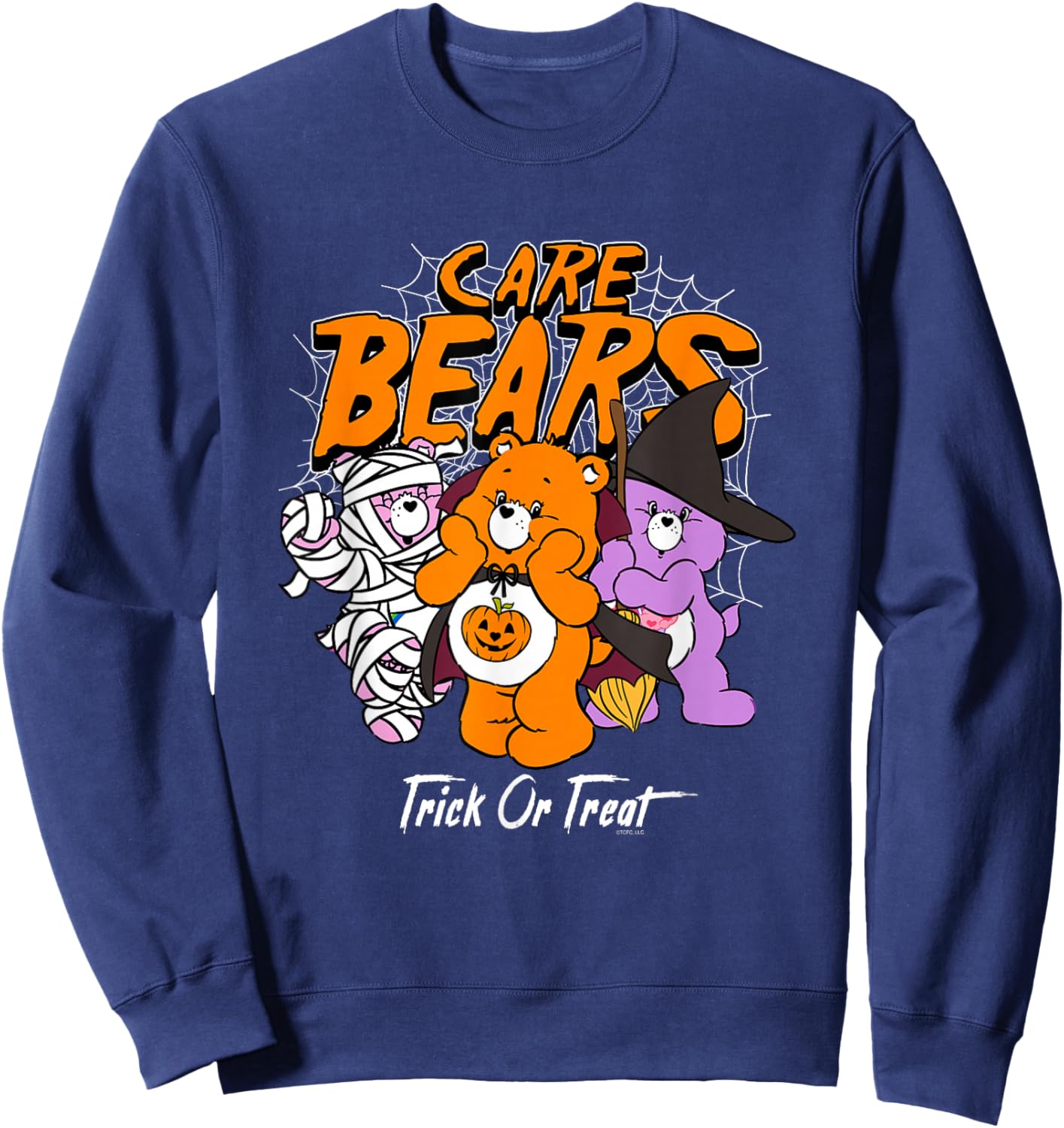 Care Bears Trick or Treat Costumed Bears Retro Cartoon Sweatshirt - Sweatshirt | Navy