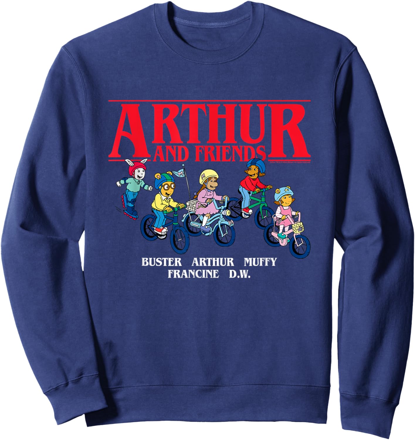 Arthur Arthur & Friends on Bikes Sweatshirt - Sweatshirt | Navy
